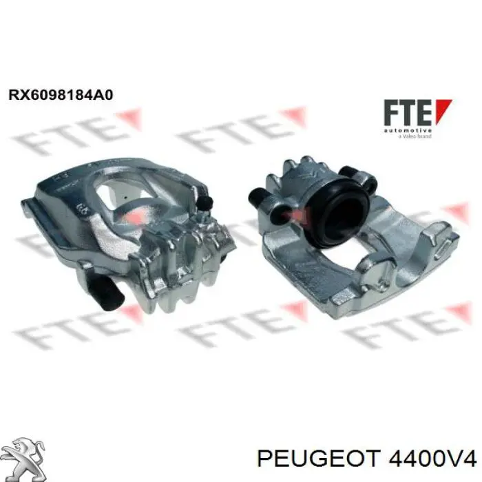 4400V4 Peugeot/Citroen Suporte do freio dianteiro direito