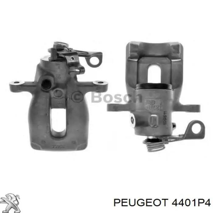 Compre 4401P4 Peugeot/Citroen Suporte do freio traseiro esquerdo