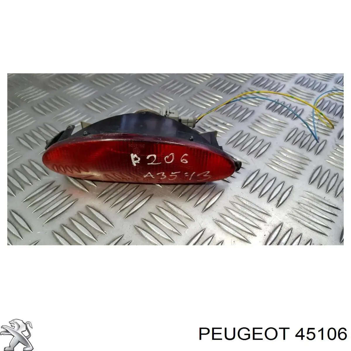 45106 Peugeot/Citroen Lanterna de nevoeiro traseira
