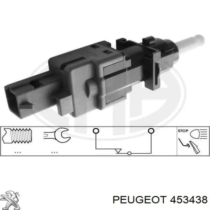 Sensor de posição de pedal de embraiagem Peugeot/Citroen 453438 preço, a partir de 12,72 USD
