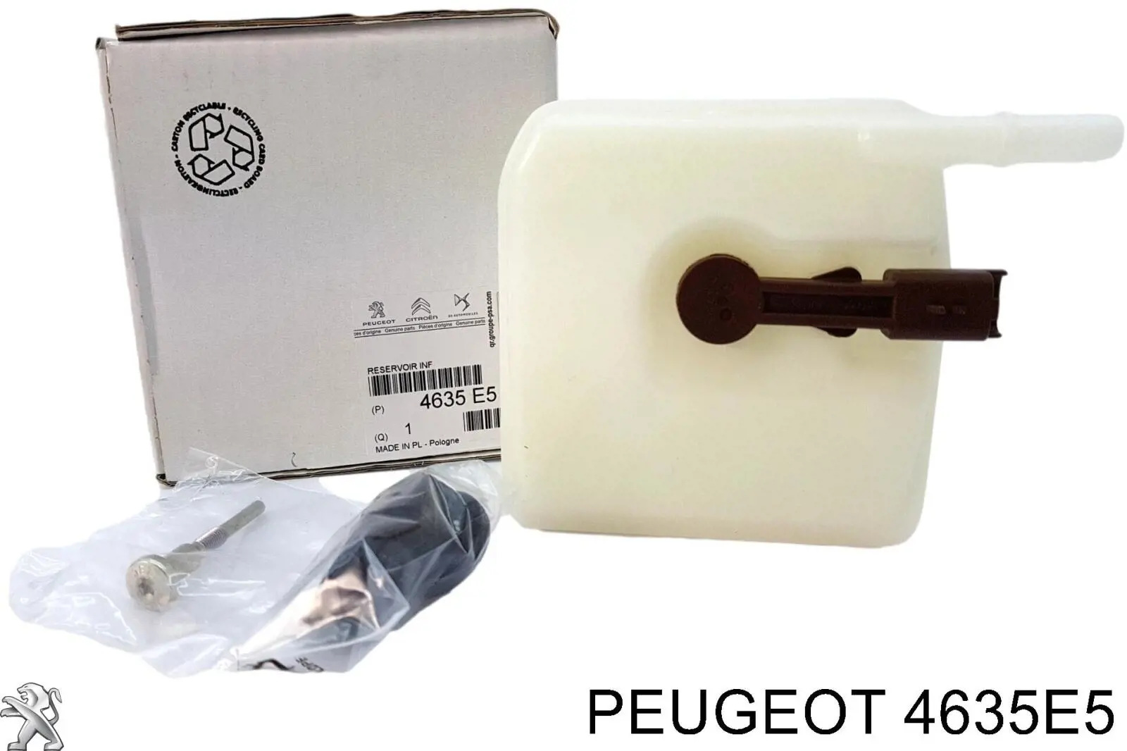 Compre 4635E5 Peugeot/Citroen Tanque de cilindro mestre do freio (de fluido de freio)