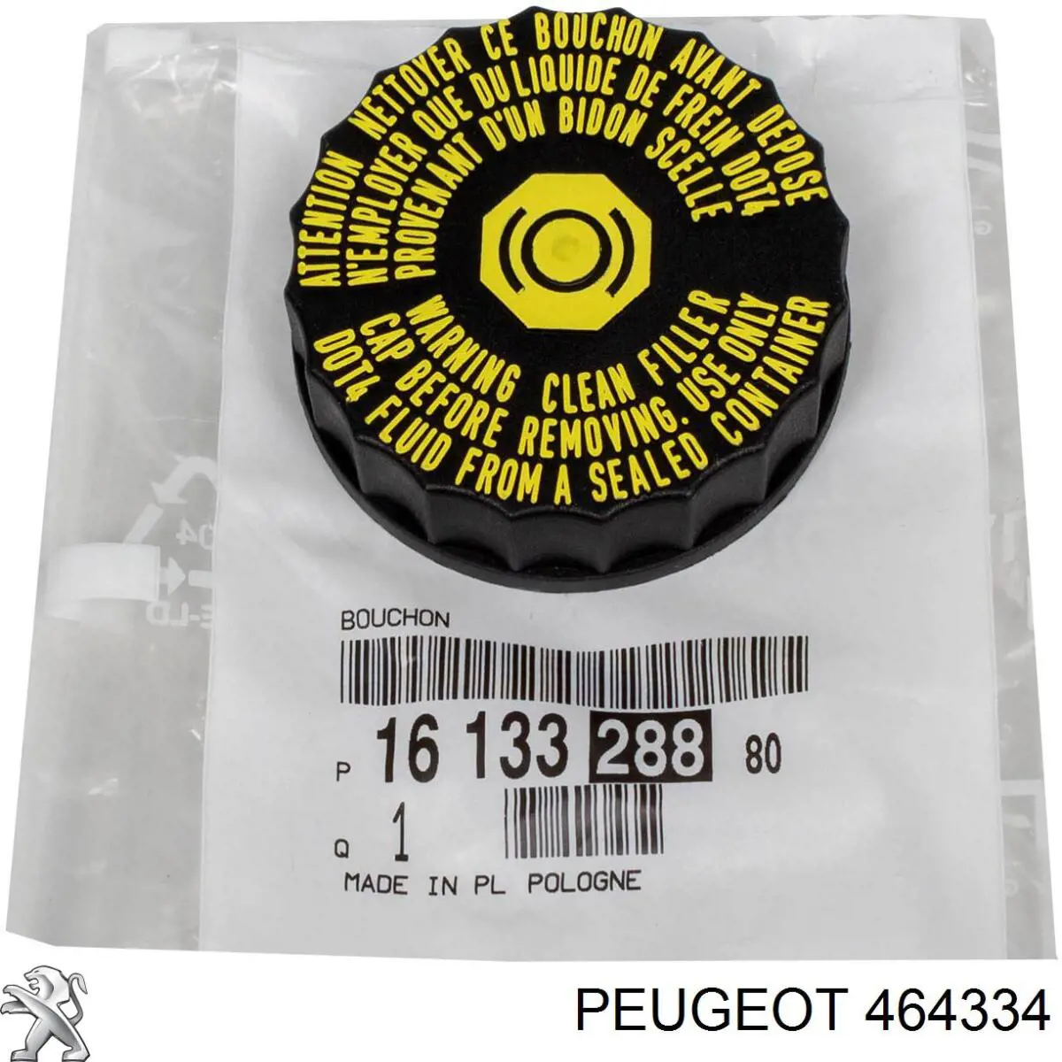 Tampa de tanque de cilindro mestre do freio Peugeot/Citroen 464334 preço, a partir de 12,08 USD