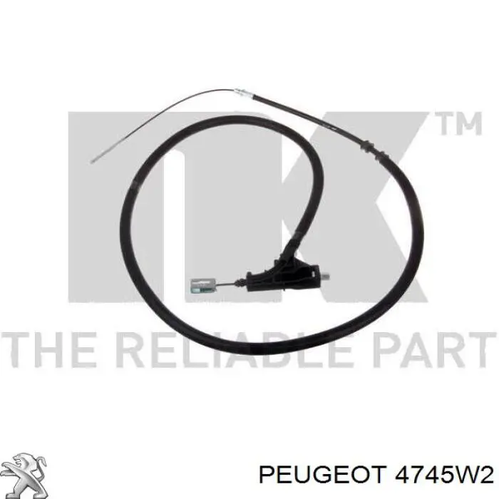 Compre 4745W2 Peugeot/Citroen Cabo do freio de estacionamento dianteiro