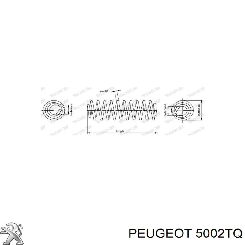 Compre 5002TQ Peugeot/Citroen Mola dianteira