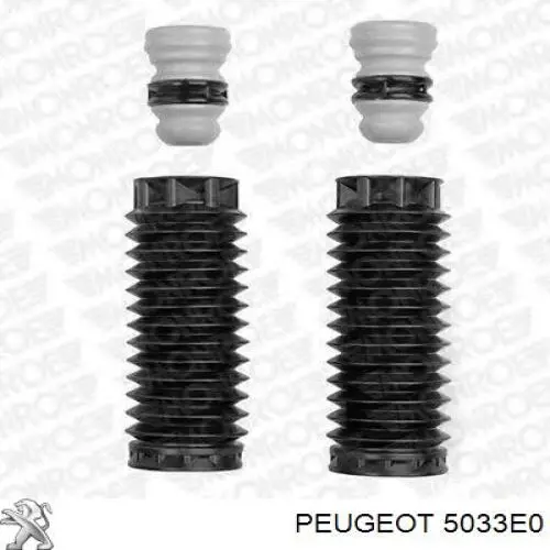 5033E0 Peugeot/Citroen Pára-choque (grade de proteção) de amortecedor dianteiro
