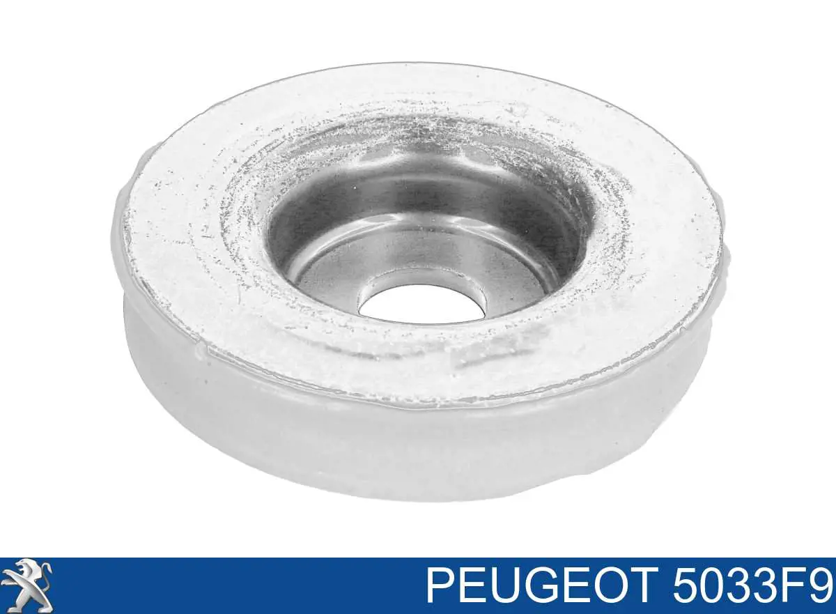 00005033F9 Peugeot/Citroen Copo de suporte superior de mola dianteira
