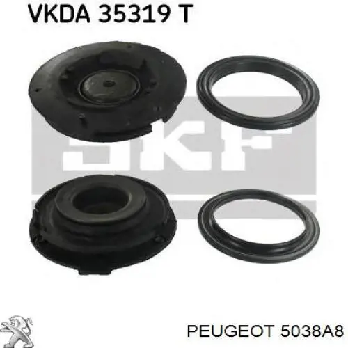 Suporte de amortecedor dianteiro Peugeot/Citroen 5038A8 preço, a partir de 34,30 USD