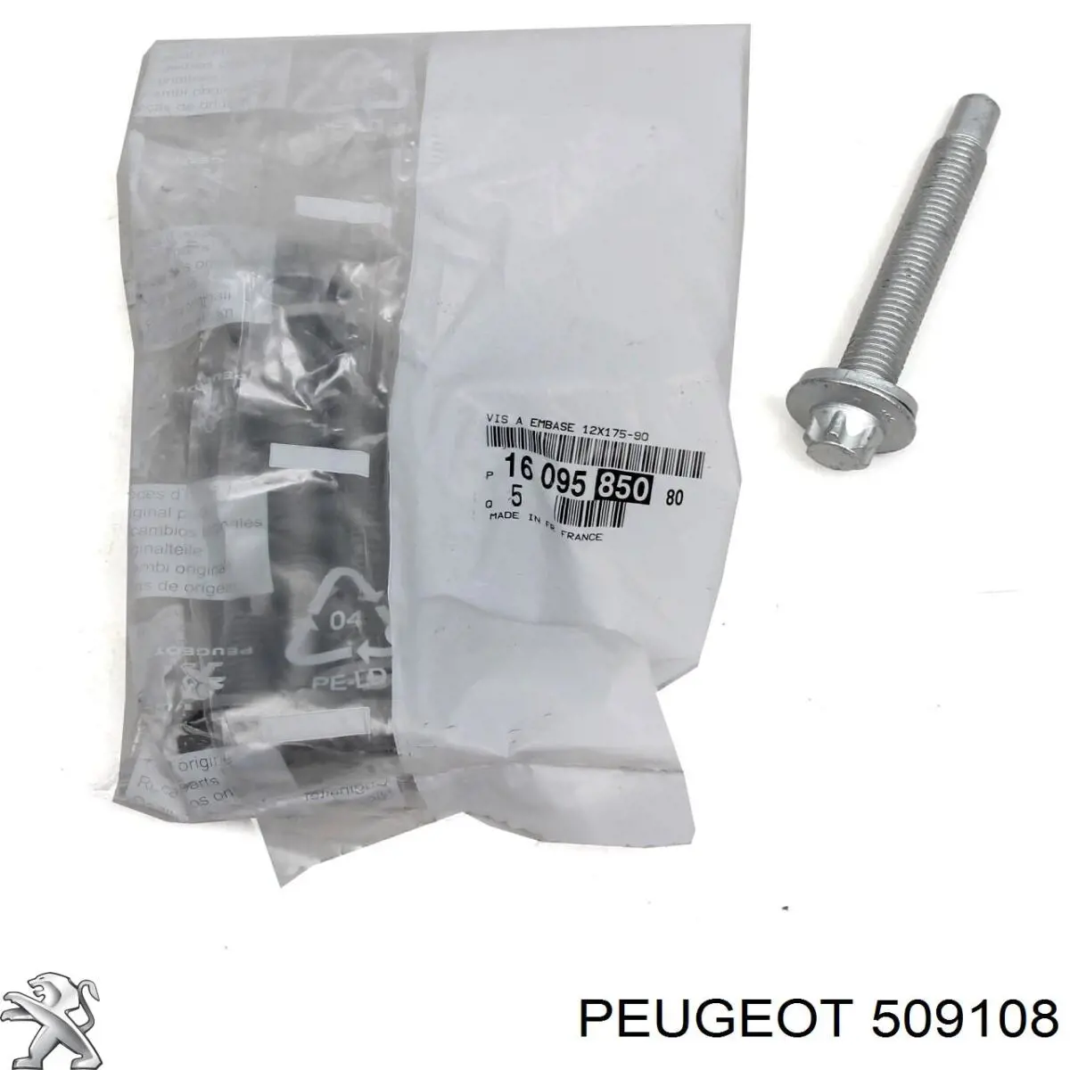Compre 509108 Peugeot/Citroen Parafuso (porca) de fixação