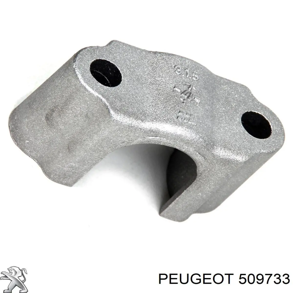 Compre 509733 Peugeot/Citroen Braçadeira de fixação da bucha de estabilizador dianteiro