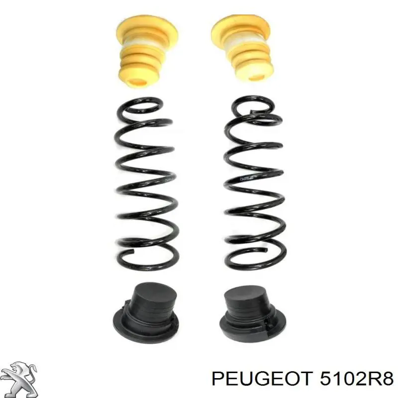 Compre 5102R8 Peugeot/Citroen Coxim pneumático (suspensão de lâminas pneumática) do eixo traseiro