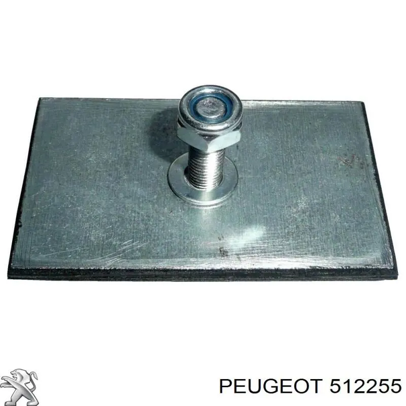 512255 Peugeot/Citroen Coxim de chapa principal da suspensão de lâminas traseira
