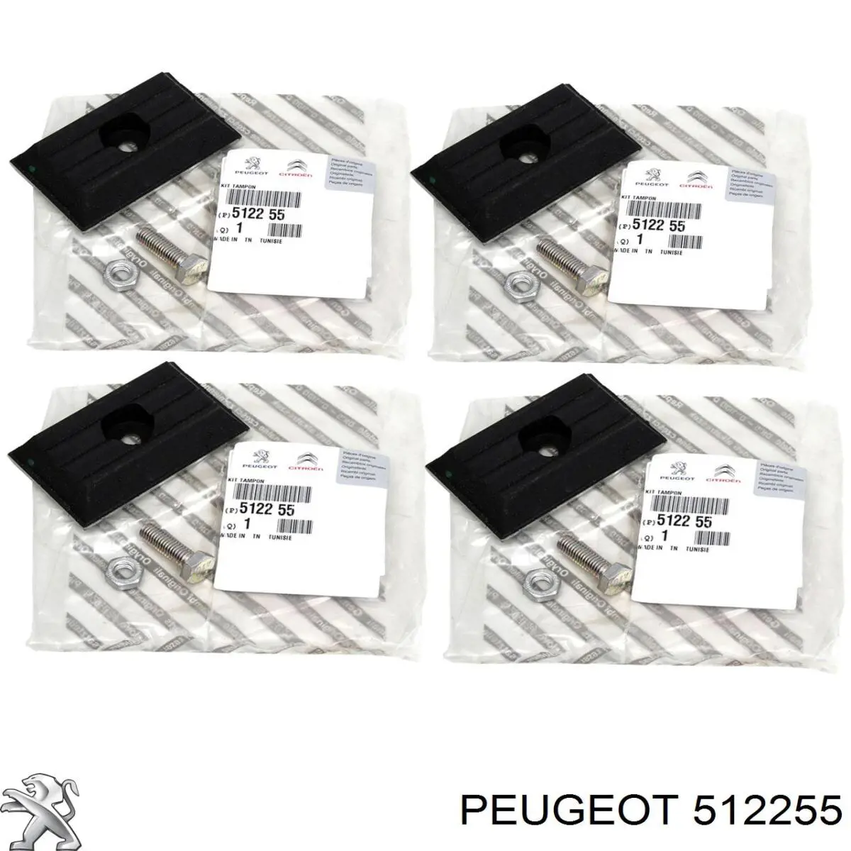 Compre 512255 Peugeot/Citroen Coxim de chapa principal da suspensão de lâminas traseira