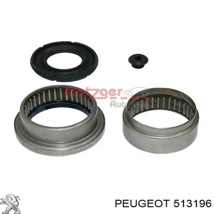 513196 Peugeot/Citroen Bloco silencioso de viga traseira (de plataforma veicular)