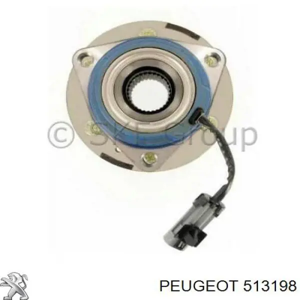 Compre 513198 Peugeot/Citroen Bloco silencioso de viga traseira (de plataforma veicular)