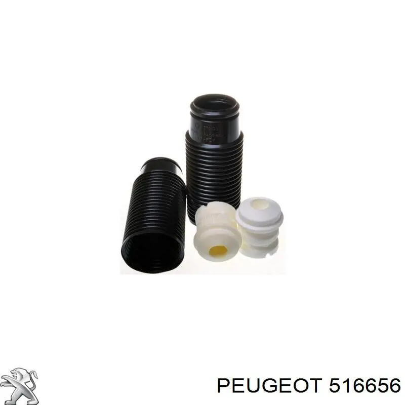 Pára-choque (grade de proteção) de amortecedor traseiro + bota de proteção Fiat Scudo  220L
