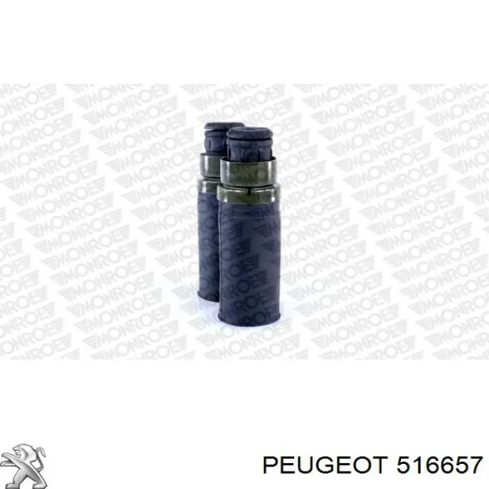 Compre 516657 Peugeot/Citroen Pára-choque (grade de proteção) de amortecedor traseiro + bota de proteção