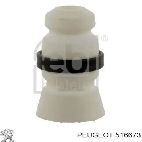 516673 Peugeot/Citroen Pára-choque (grade de proteção) de amortecedor traseiro