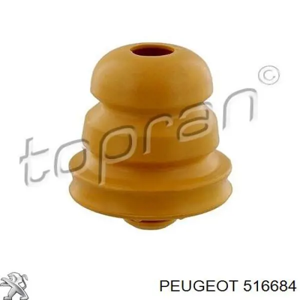 516684 Peugeot/Citroen Grade de proteção da mola traseira