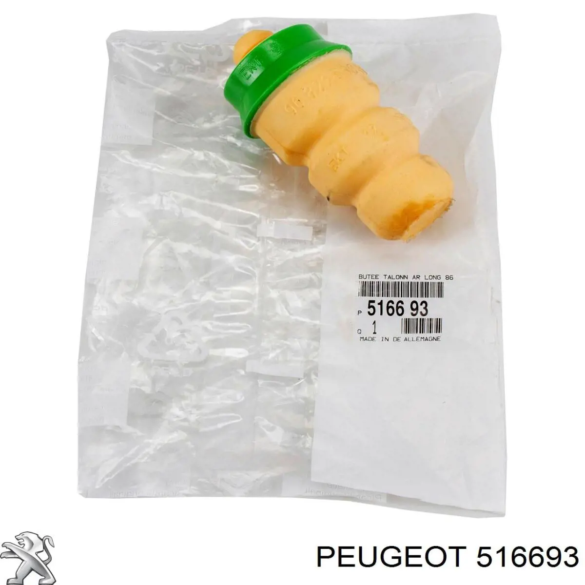 516693 Peugeot/Citroen Pára-choque (grade de proteção) de amortecedor traseiro