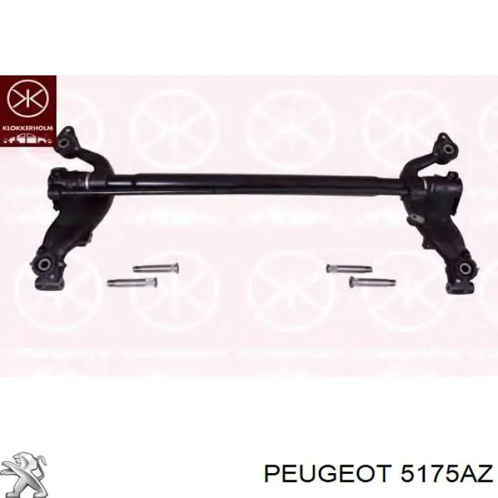 5175AZ Peugeot/Citroen Braço oscilante inferior direito de suspensão traseira