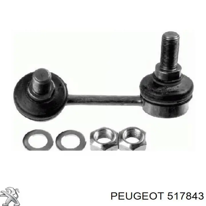 517843 Peugeot/Citroen Montante esquerdo de estabilizador traseiro