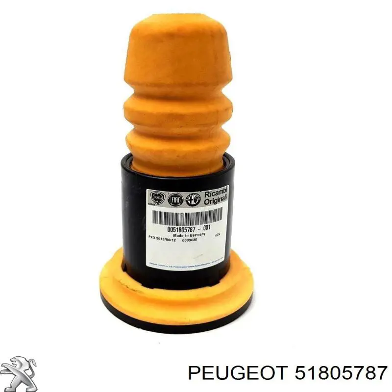 Compre 51805787 Peugeot/Citroen Pára-choque (grade de proteção) de amortecedor traseiro