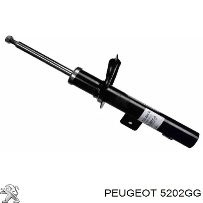 5202GG Peugeot/Citroen Amortecedor dianteiro esquerdo