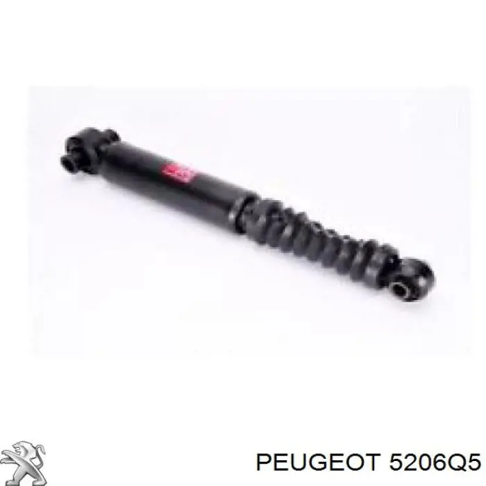 5206Q5 Peugeot/Citroen Amortecedor traseiro