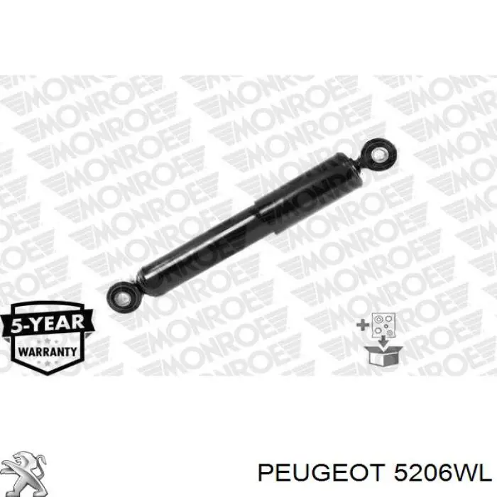 5206WL Peugeot/Citroen Amortecedor traseiro