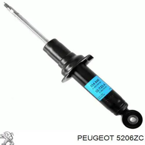 5206ZC Peugeot/Citroen Amortecedor traseiro