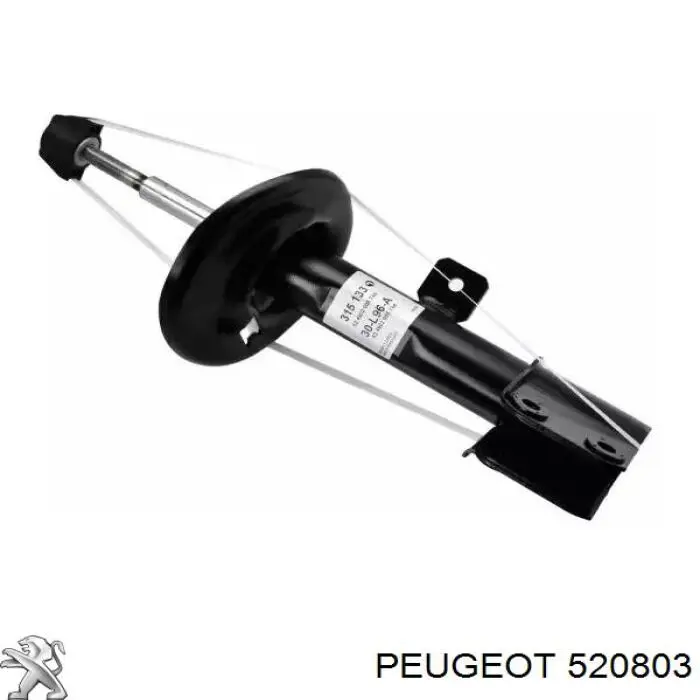 520803 Peugeot/Citroen Amortecedor dianteiro esquerdo