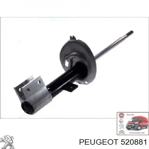 Amortecedor dianteiro esquerdo Peugeot/Citroen 520881 preço, a partir de 60,02 USD