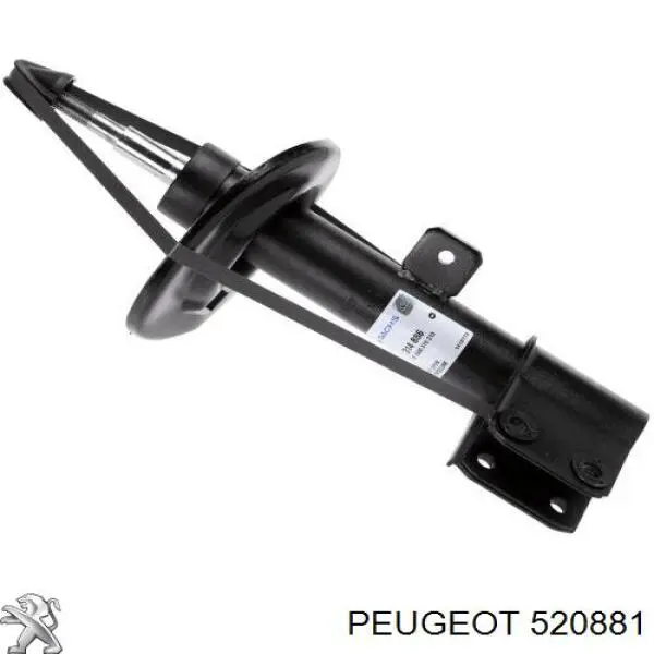 520881 Peugeot/Citroen Amortecedor dianteiro esquerdo