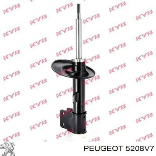 5208V7 Peugeot/Citroen Amortecedor dianteiro esquerdo
