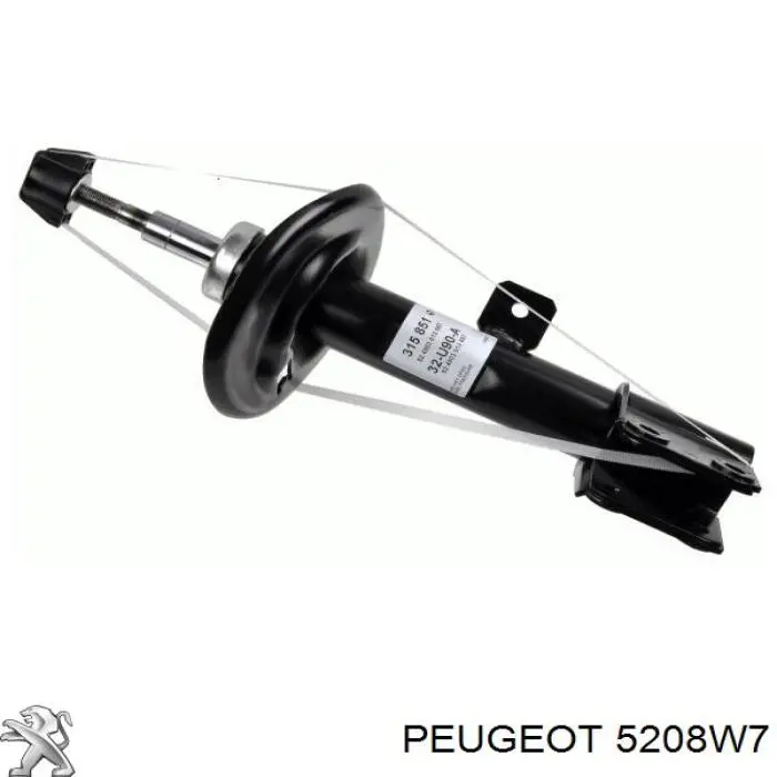 5208W7 Peugeot/Citroen Amortecedor dianteiro esquerdo
