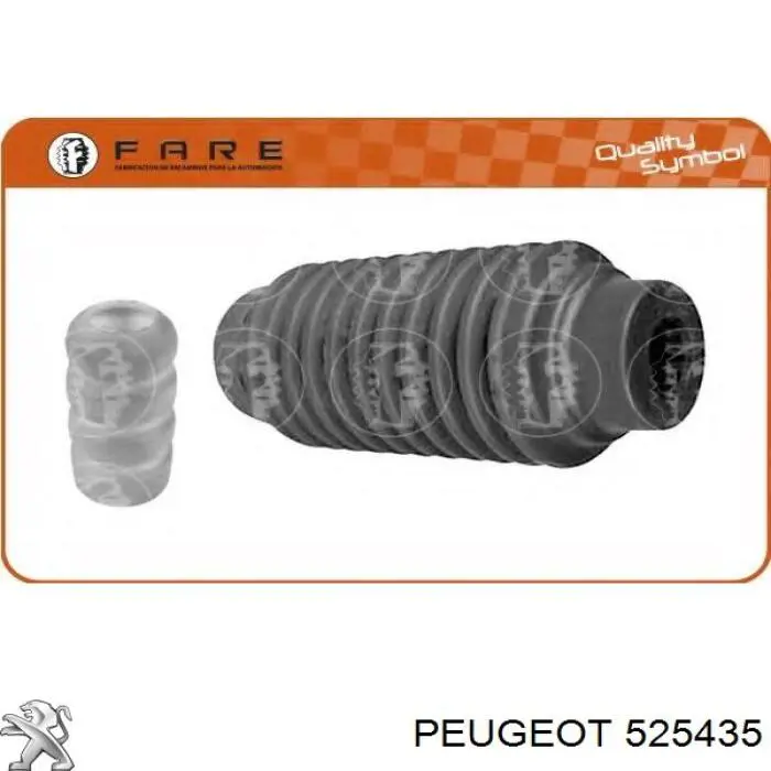 525435 Peugeot/Citroen Bota de proteção de amortecedor dianteiro