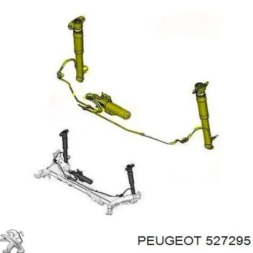 527295 Peugeot/Citroen Amortecedor traseiro