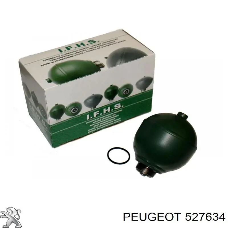 Compre 527634 Peugeot/Citroen Acumulador hidráulico dianteiro do sistema de amortecimento
