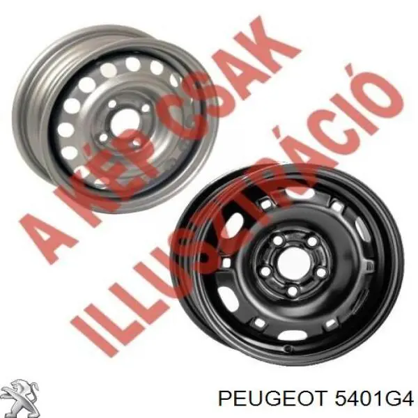 5401G4 Peugeot/Citroen Discos de roda de aço (estampados)