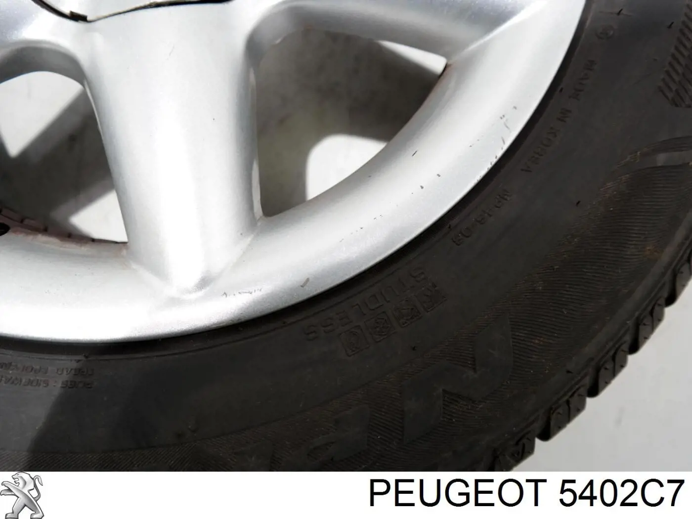 Discos de roda de aleação ligeira (de aleação ligeira, de titânio) 5402C7 Peugeot/Citroen