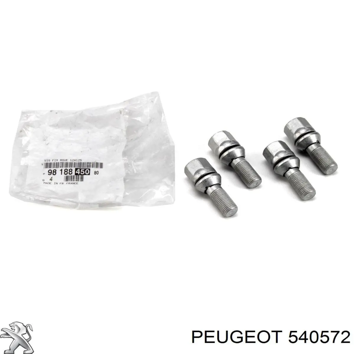 540572 Peugeot/Citroen Parafuso de roda