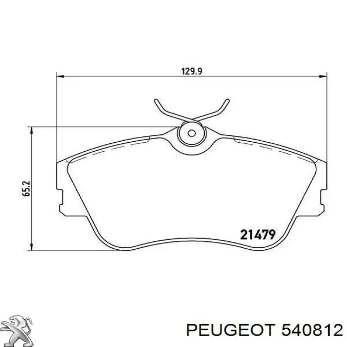 540812 Peugeot/Citroen Calota de parafuso de roda
