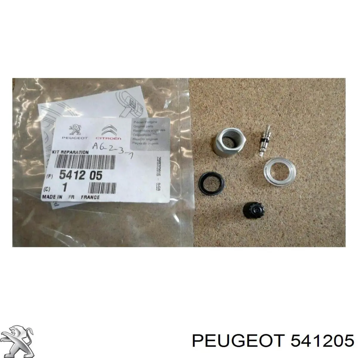 541203 Peugeot/Citroen Fixação de sensor de pressão de ar nos pneus