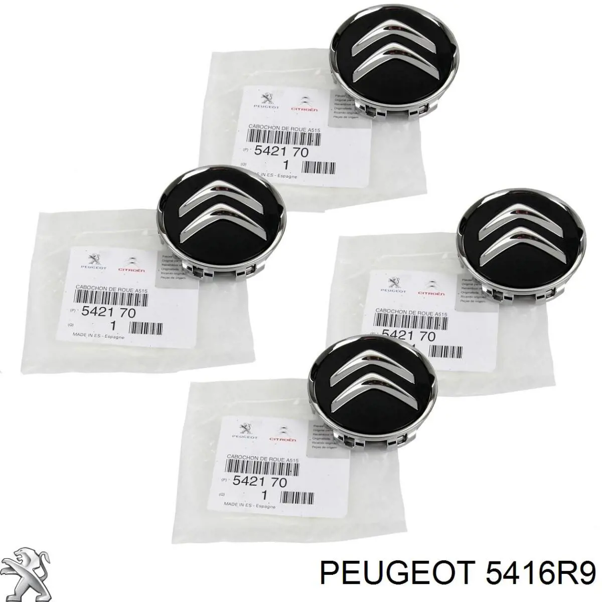Coberta de disco de roda Peugeot/Citroen 5416R9 preço, a partir de 50,60 USD