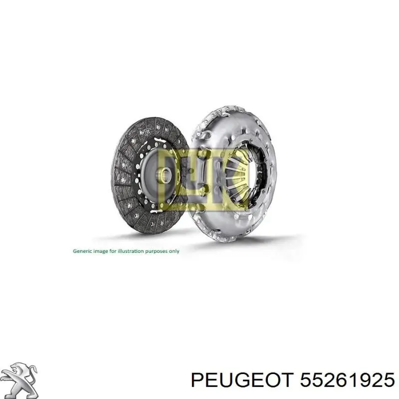 Kit de embraiagem (3 peças) 55261926 Fiat/Alfa/Lancia