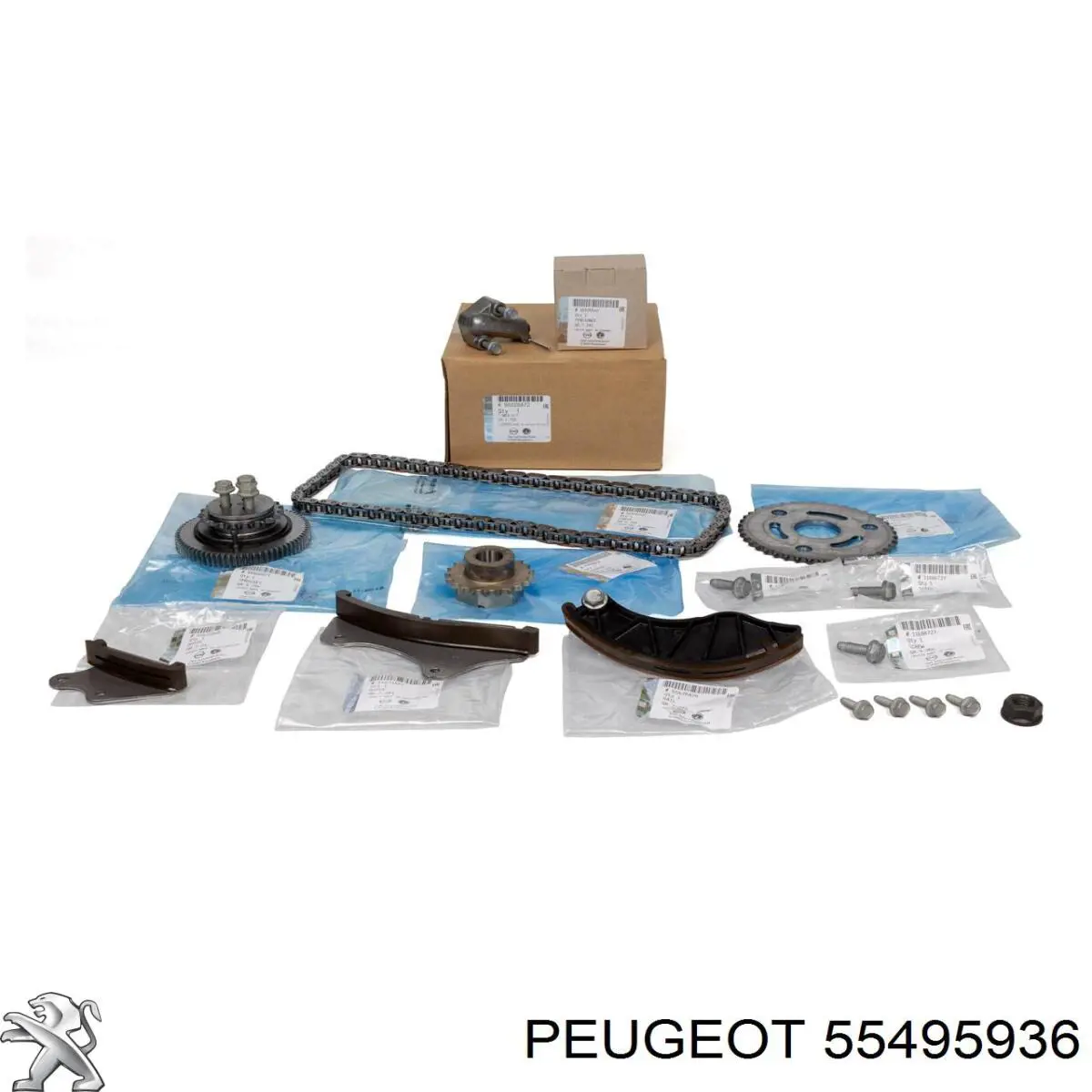 Cadeia do mecanismo de distribuição de gás 55495936 Peugeot/Citroen