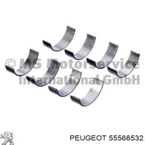 622116 Opel Folhas inseridas de cambota de biela, kit, 1ª reparação ( + 0,25)