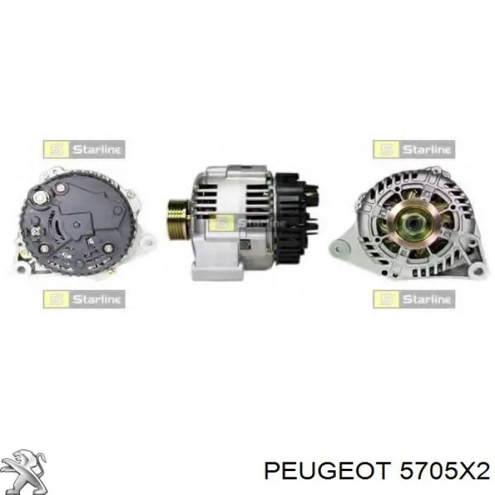 Gerador Peugeot/Citroen 5705X2 preço, a partir de 88,53 USD