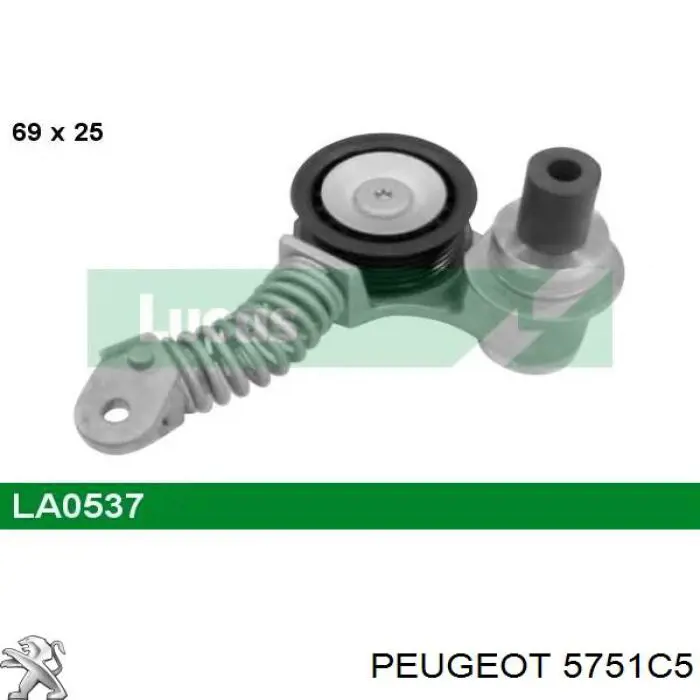 Reguladora de tensão da correia de transmissão Peugeot/Citroen 5751C5 preço, a partir de 155,15 USD