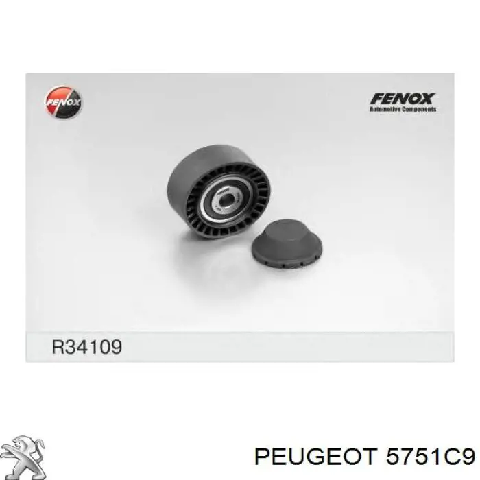 Rolo parasita da correia de transmissão Peugeot/Citroen 5751C9 preço, a partir de 13,51 USD